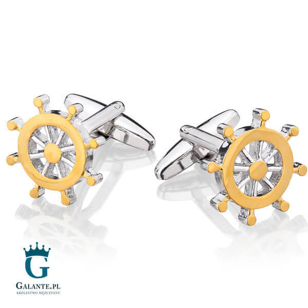 Spinki do mankietów X2 Koło sterowe