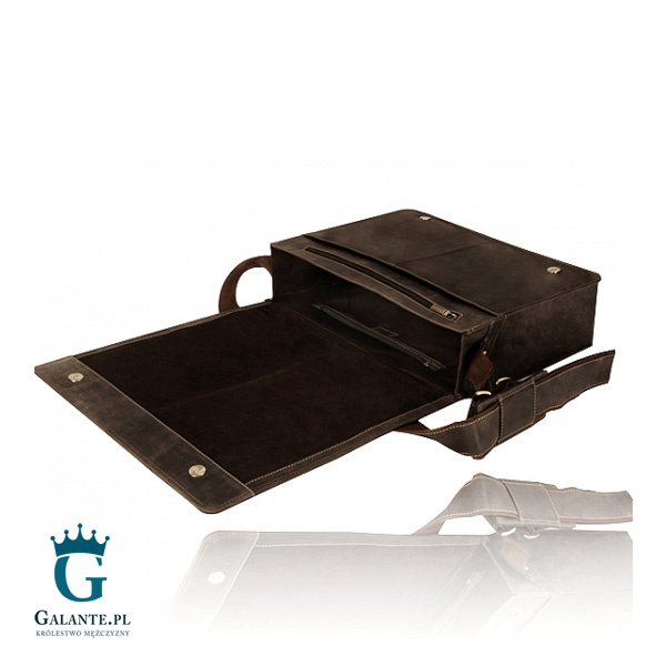 Duża torba na ramię Visconti Harvard V-16054 XL – brązowa