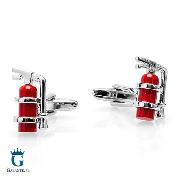 Spinki do mankietów dla Strażaka – Czerwona Gaśnica X2 PSN135