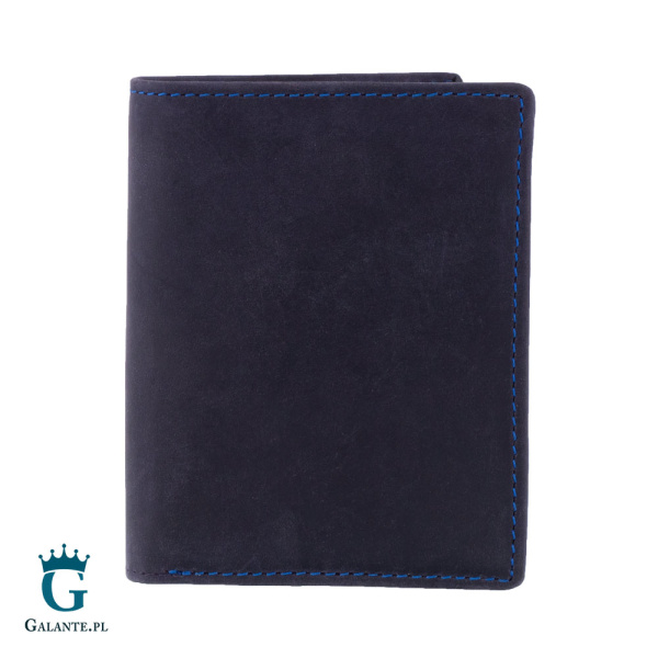 Skórzana banknotówka Visconti Hunter V-705 RFID – granatowy