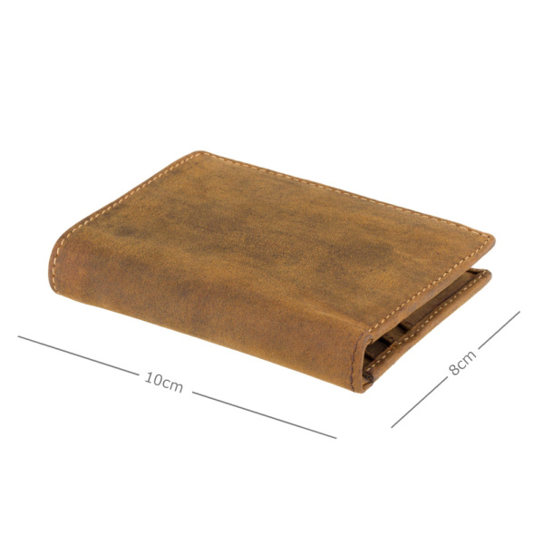 Skórzana banknotówka Visconti Hunter V-705 jasny brąz