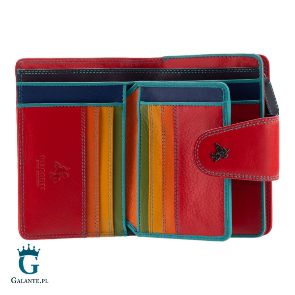 Kolorowy portfel damski Visconti SP-31 RFID – Czarny