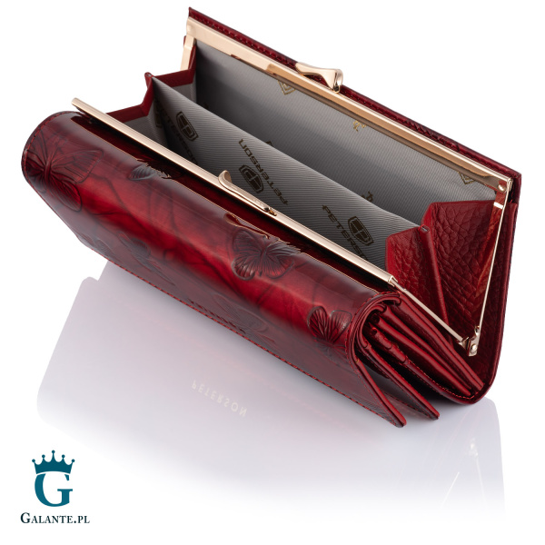 Duży Portfel Damski Organizer Motyle PETERSON 421028