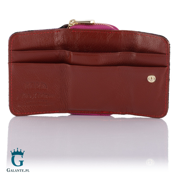 Miniaturowy Portfel Damski w Kwiaty PETERSON