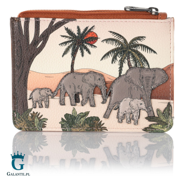 Bilonówka damska skórzana Słonie na Sawannie Yoshi