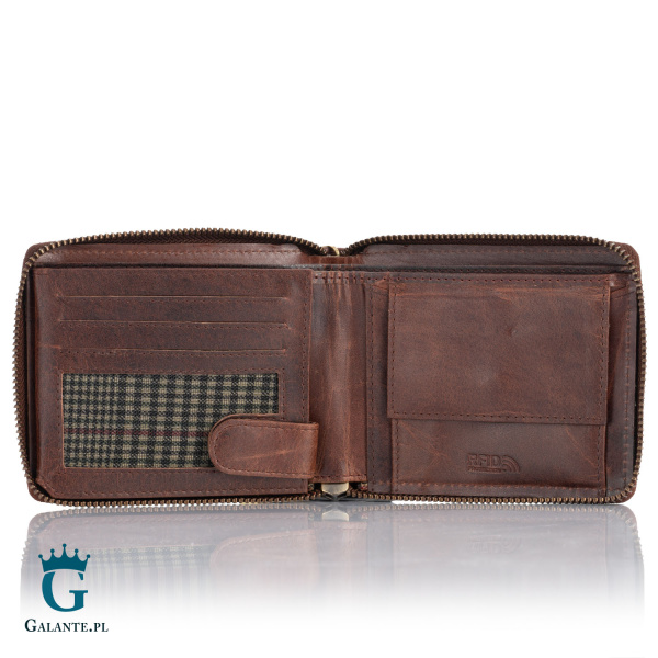 Skórzany portfel męski dla motocyklisty PETERSON N992C-03