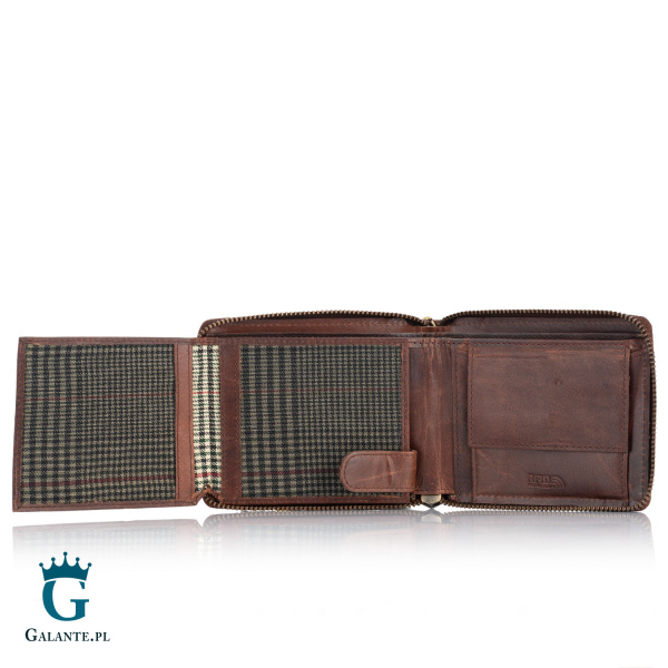 Skórzany portfel męski dla motocyklisty PETERSON N992C-03