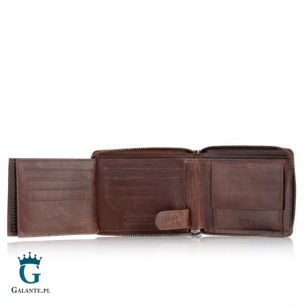 Skórzany portfel męski dla motocyklisty PETERSON N992C-03