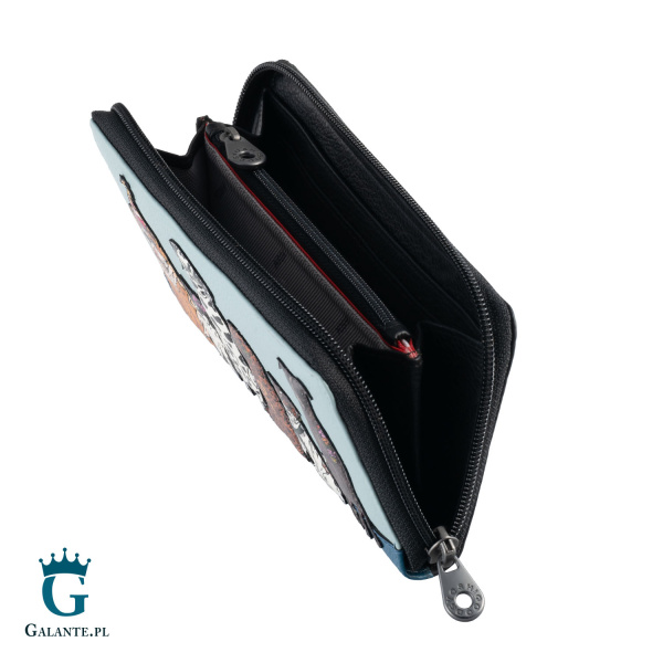 Duży portfel damski Imprezowe Psy Yoshi Y1257