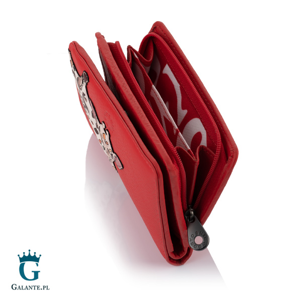 Skórzany portfel damski Żyrafy Yoshi Y1089