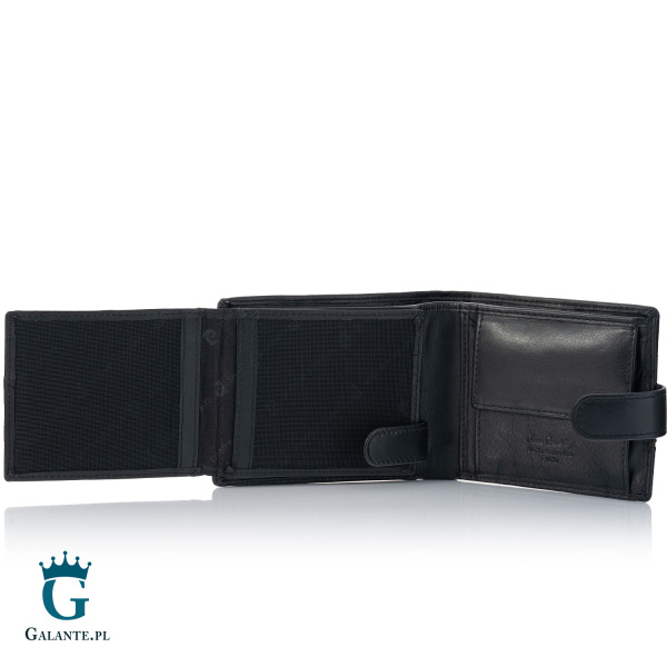 Elegancki skórzany portfel męski Pierre Cardin YS605 324A czarny