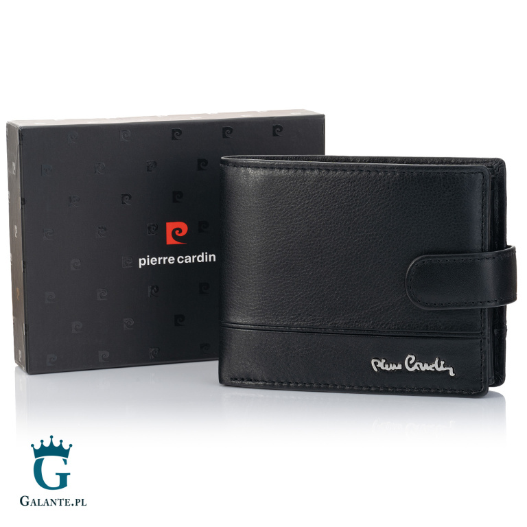 Elegancki portfel męski Pierre Cardin YS605 324A RFID – czarny
