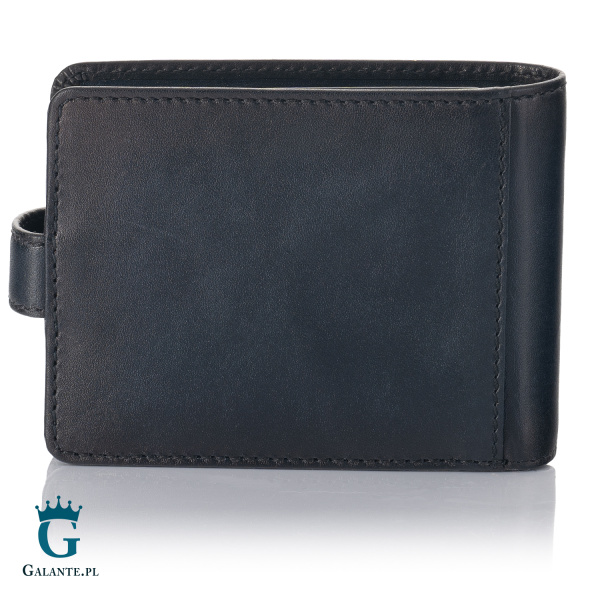 Pojemny Skórzany Portfel Visconti Atelier AT-72 granatowy