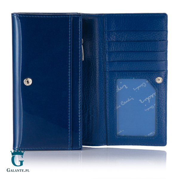 Duży portfel Pierre Cardin zapinany na zatrzask 05 LINE 114 – niebieski