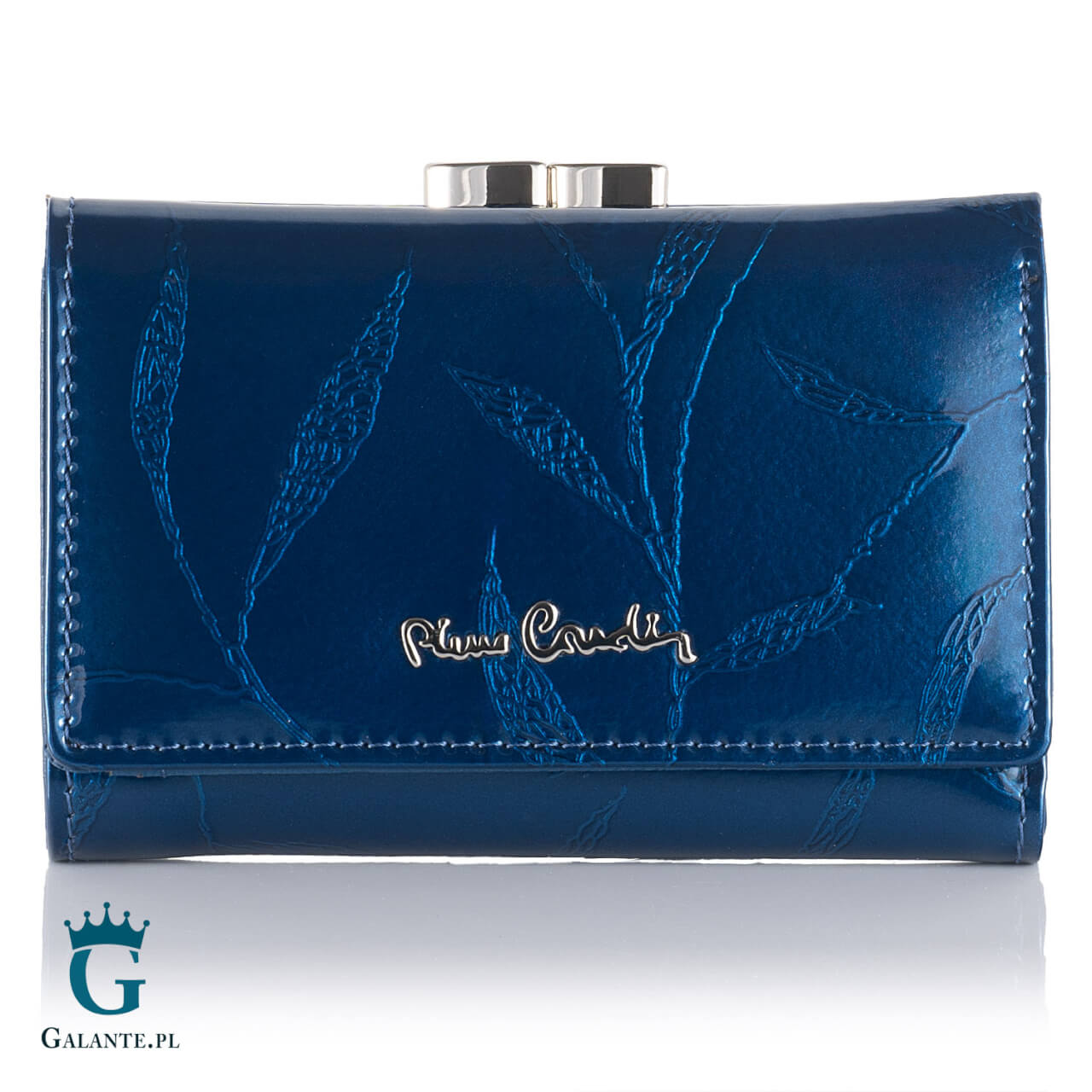 Portfel Damski Pierre Cardin zapinany na bigiel 02 LEAF 117 – Czarny