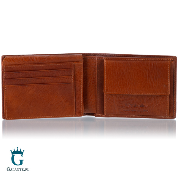 Portfel męski z blokerem RFID Valentini 159-290 – cognac