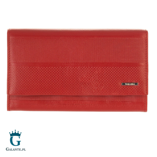 Portfel damski skórzany Valentini 157-262 czerwony