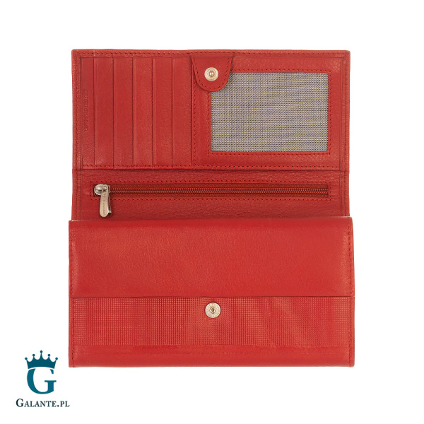 Portfel damski Valentini 157-262 z RFID – czerwony