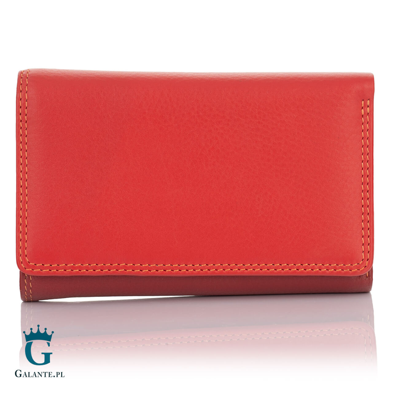 Zgrabny kolorowy portfel damski Visconti RB-51 RFID – limonkowy