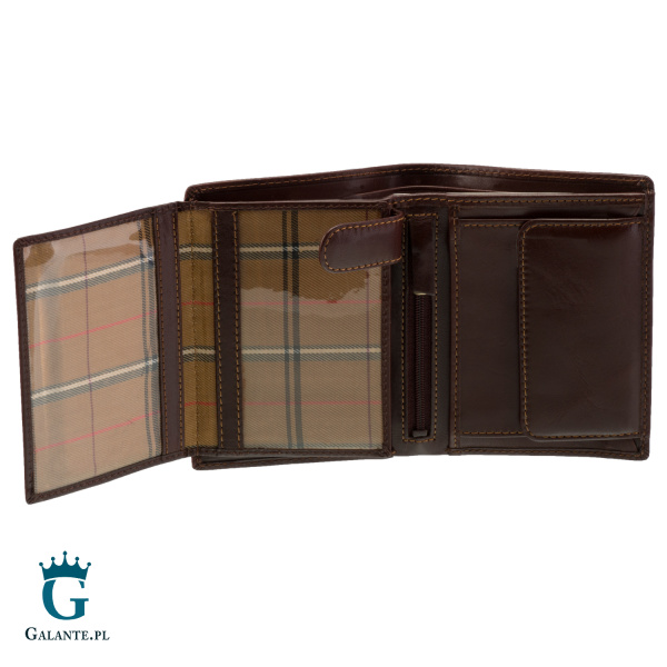 Klasyczny portfel męski Visconti czarny lub brąz MZ-3 RFID – brązowy