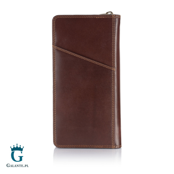 Portfel podróżny skóra naturalna Visconti MZ-101brązowy