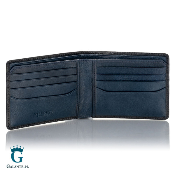 Banknotówka Męska Visconti Atelier AT-58 RFID – granatowy