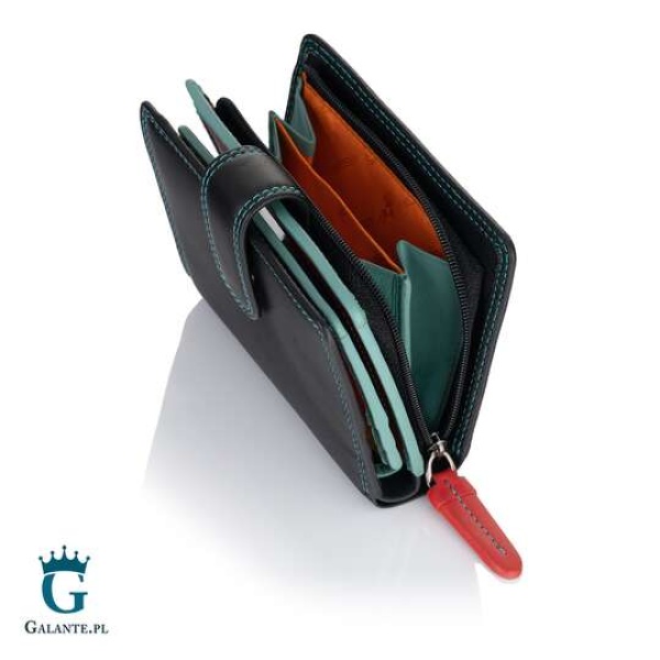 Kolorowy portfelik damski Visconti RB-40 RFID – czarny