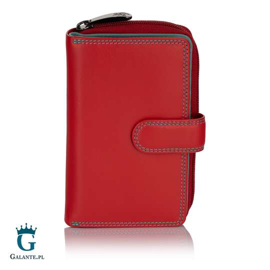 Duży wielokolorowy portfel damski Visconti RB-100 RFID – niebieski