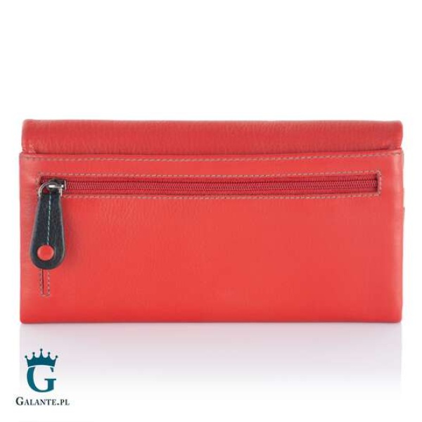 Duży kolorowy portfel damski Visconti CM-72 czerwony