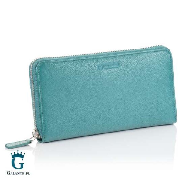 Portfel damski skórzany Valentini Metallic zielony