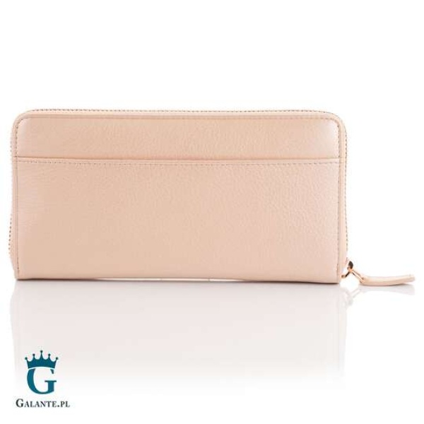 Portfel damski Valentini Metallic na zamek 123M-820 – różowy