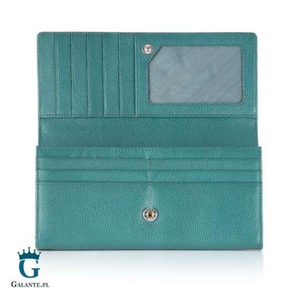 Duży portfel damski Valentini Metallic 123M-277 – zielony