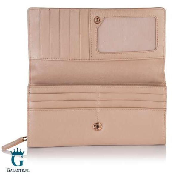 Duży portfel damski Valentini Metallic 123M-277 – różowy