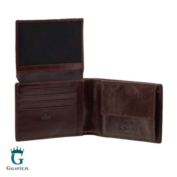 Portfel męski Valentini 152-290 RFID – brąz