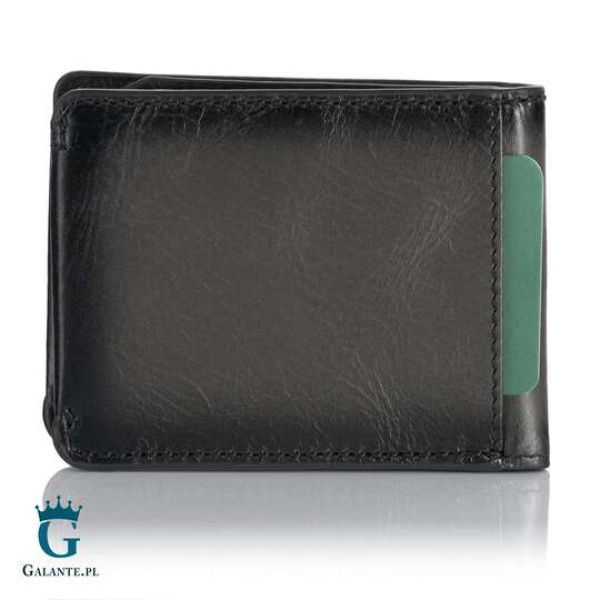 Cienki portfel efekt przypalanej skóry Visconti MT-92 RFID – szary