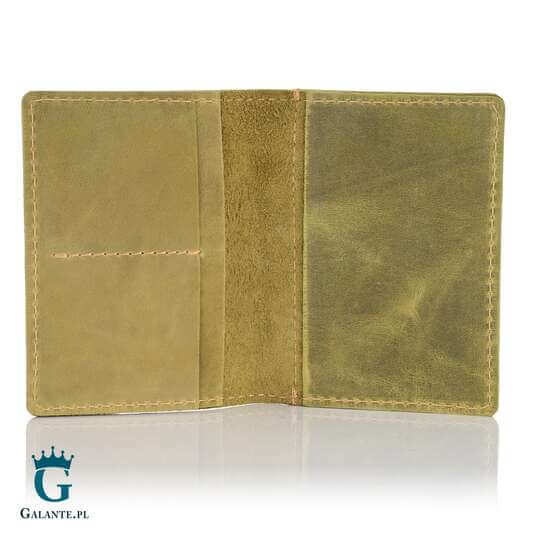 Skórzany Cienki Portfel Slim Wallet Brodrene + Bilonówka SW03+CW – czerwony