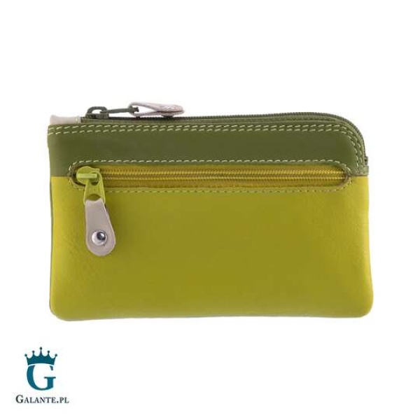 Portfel damski na bilon i klucze Visconti limonka