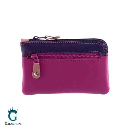 Portfel damski na bilon i klucze Visconti śliwkowy