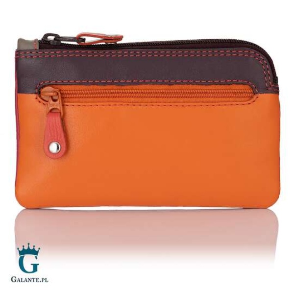 Portfel damski na bilon i klucze Visconti pomarańczowy
