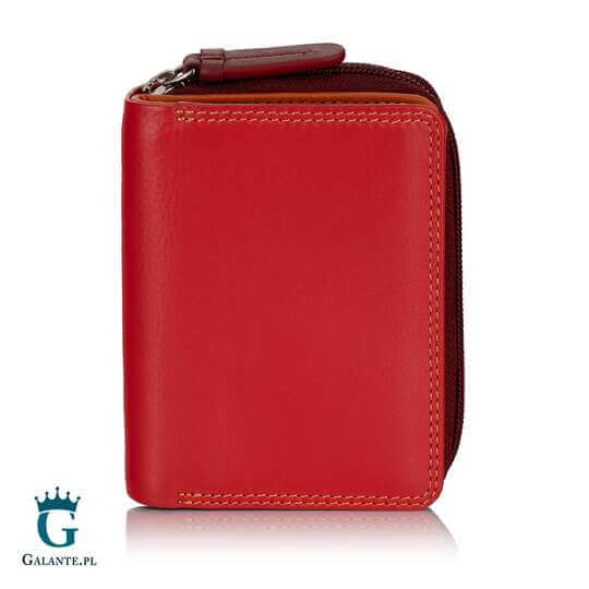 Kolorowy portfelik skórzany Visconti RB-53 RFID – śliwkowy