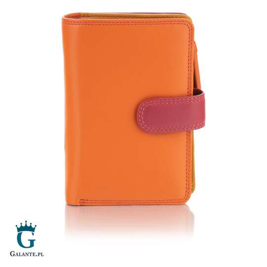 Zgrabny kolorowy portfel damski Visconti RB-51 RFID – limonkowy