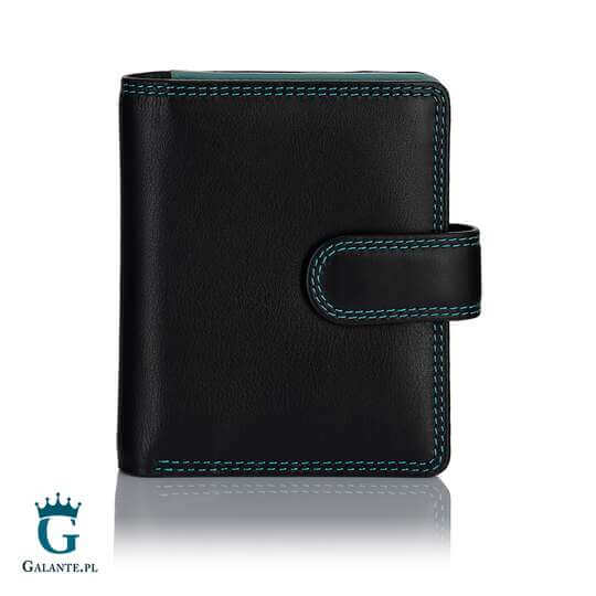 Kolorowy portfelik skórzany Visconti RB-39 RFID – niebieski