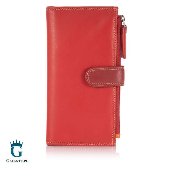 Kolorowy portfelik skórzany Visconti RB-126 niebieski