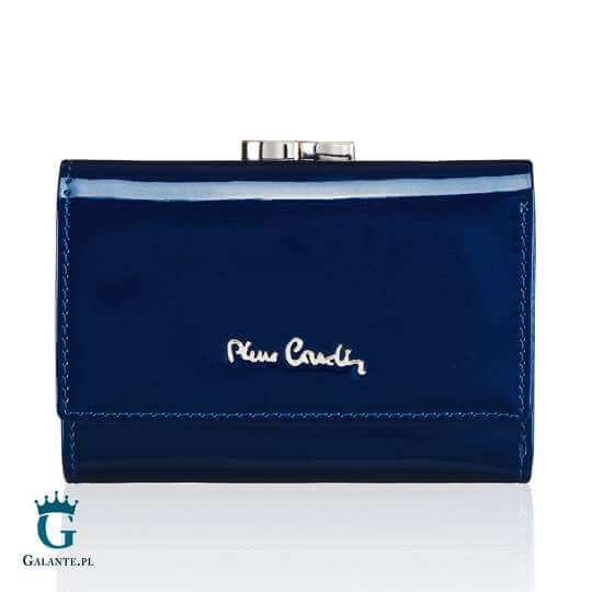 Mały Damski Portfel Pierre Cardin Lakierowany zapinany na bigiel 05 LINE 117 – czerwony