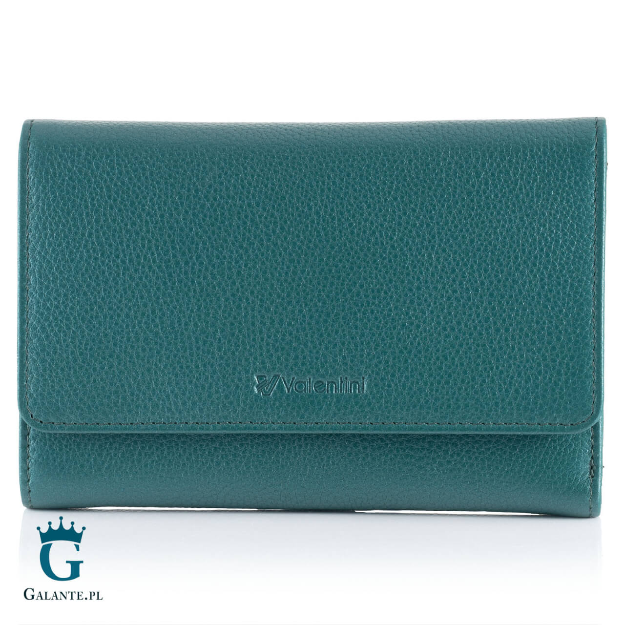 Portfel damski Valentini Metallic na zamek 123M-820 – różowy