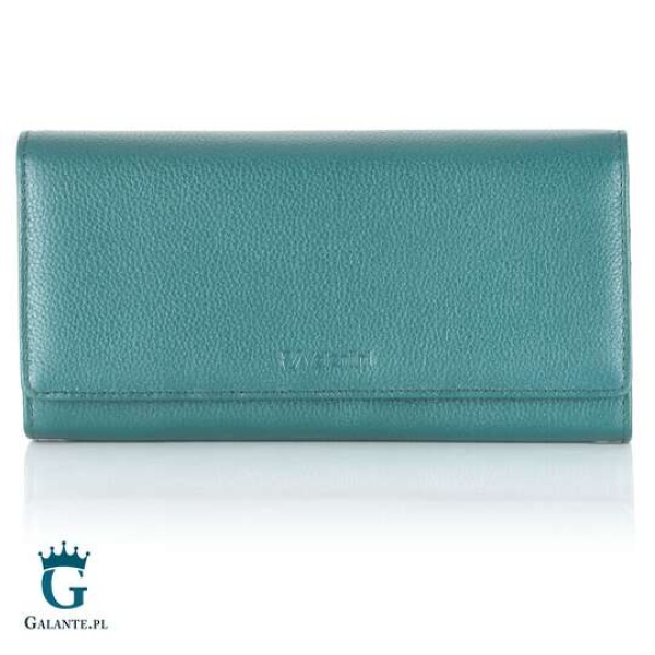Duży portfel damski Valentini Metallic 123M-277 – zielony