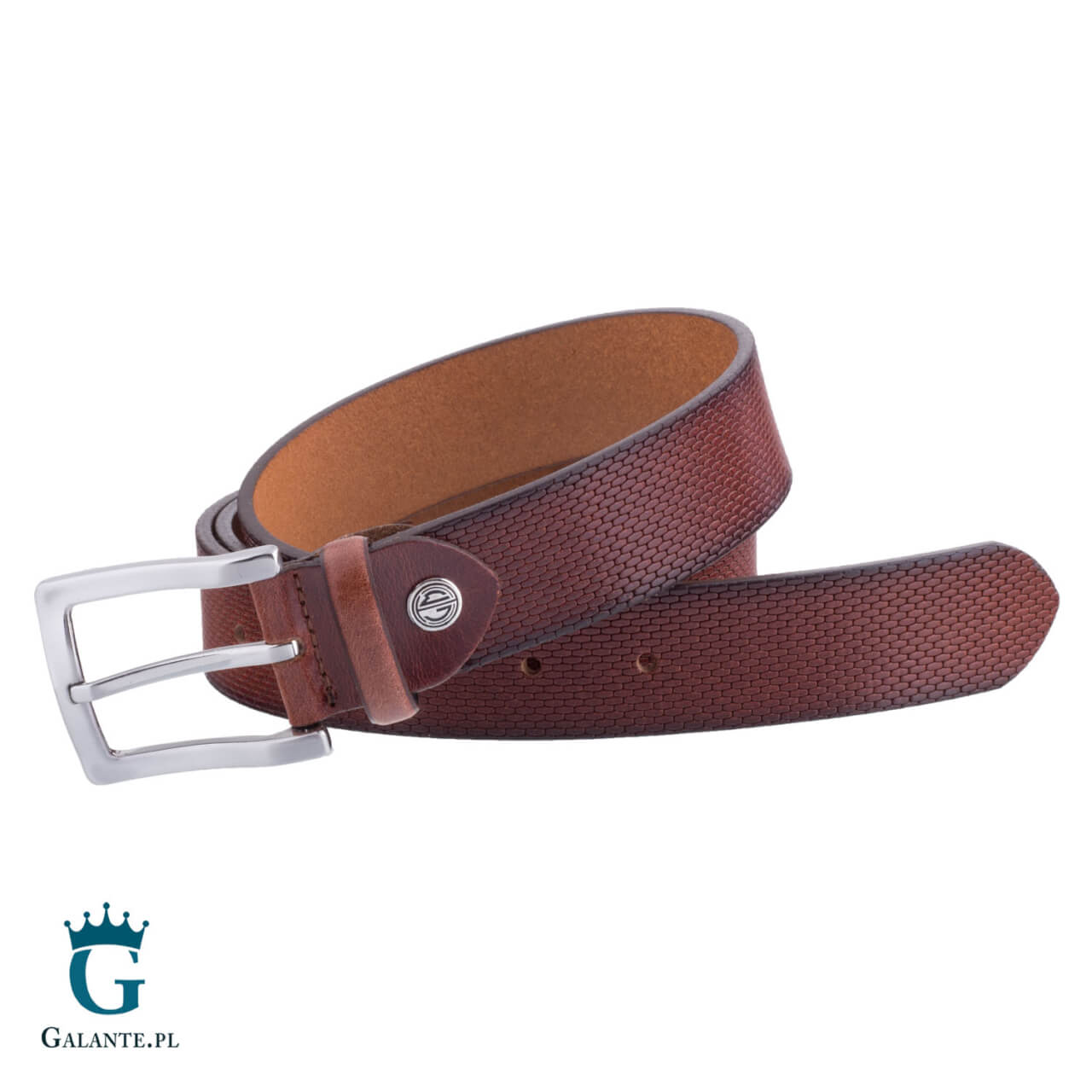 Skórzany pasek męski Pierre Cardin 70016