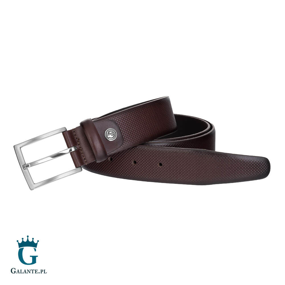 Pasek skórzany antyalergiczny Lindenmann 392 Czarny