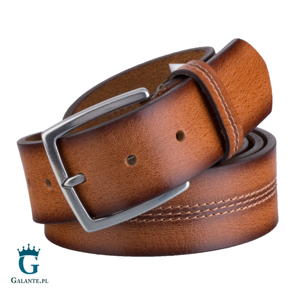 Pasek skórzany antyalergiczny Lindenmann 379 – Brązowy