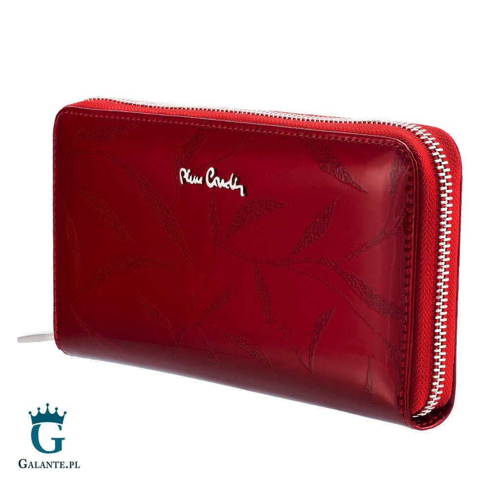 Duży portfel damski skórzany Pierre Cardin niebieski